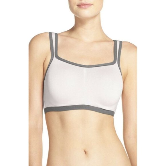Natori Other - NATORI White Power Yogi Sports Bra Convertible Underwire 32C #731050 NEW